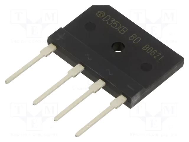 Bridge rectifier: single-phase; Urmax: 800V; If: 35A; Ifsm: 550A SHINDENGEN D35XB80-7000