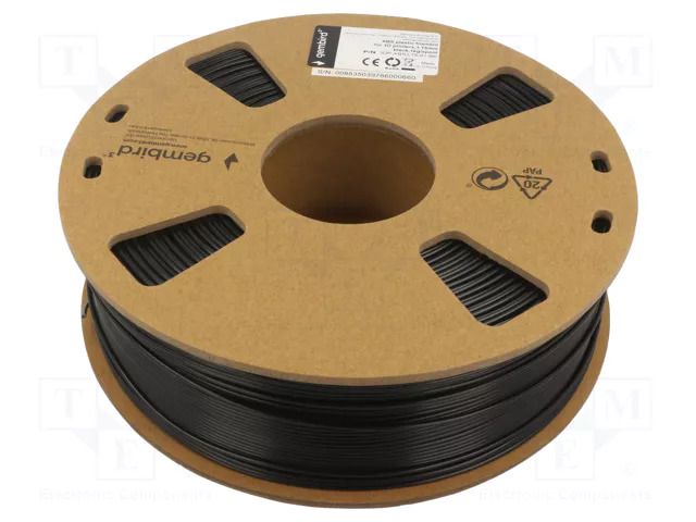 Filament: ABS; 1.75mm; black; 225÷245°C; 1kg GEMBIRD 3DP-ABS1.75-01-BK