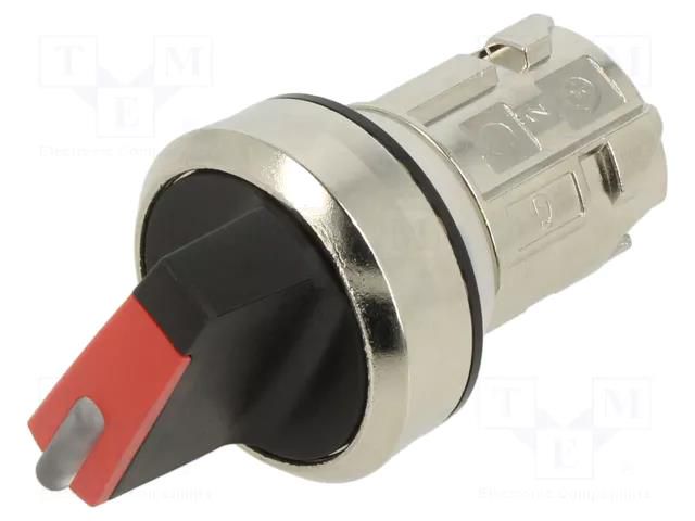 Switch: rotary; 22mm; Stabl.pos: 2; red; depending on the holder SIEMENS 3SU1052-2BN20-0AA0