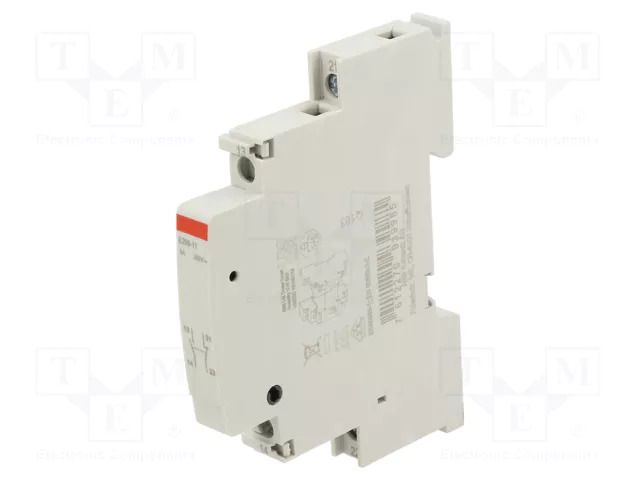 Relays accessories: auxiliary contacts; NC + NO; 18x58x85mm ABB E299-11