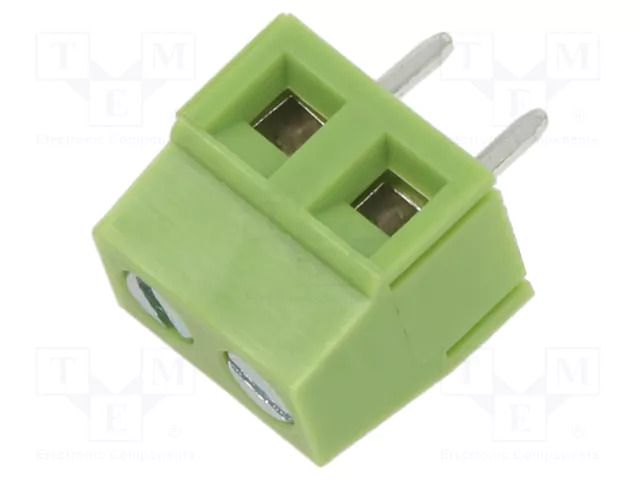 Connector: PCB terminal block; terminal; 12A; 300V; angled 90° XINYA XY127V-2P-5.0-GN