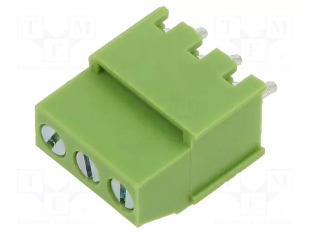 Connector: PCB terminal block; terminal; 20A; 300V; angled 90° XINYA XY129VB-3P-5.0-GN