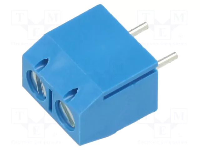 Connector: PCB terminal block; terminal; angled 90°; on PCBs XINYA XY301VA-2P-5.0-BL
