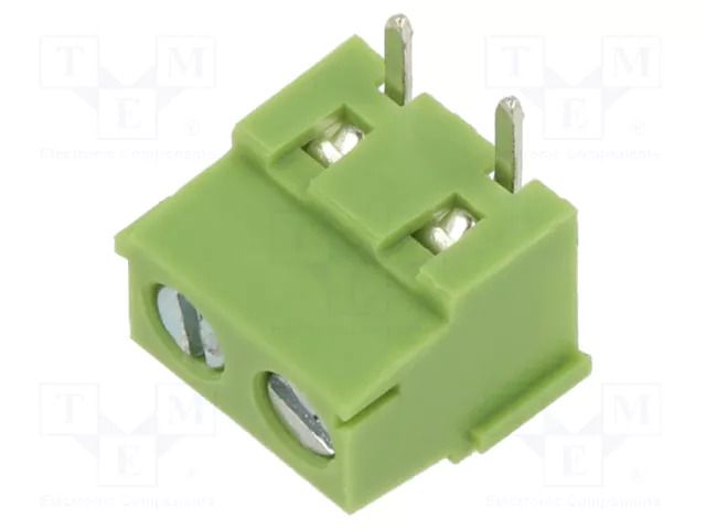 Connector: PCB terminal block; terminal; straight; on PCBs; green XINYA XY304R-2P-5.0-GN