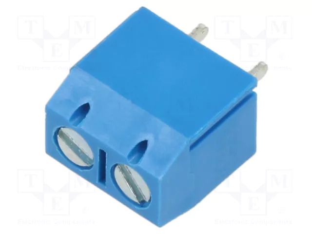 Connector: PCB terminal block; terminal; angled 90°; on PCBs XINYA XY306A-2P-5.0-BL