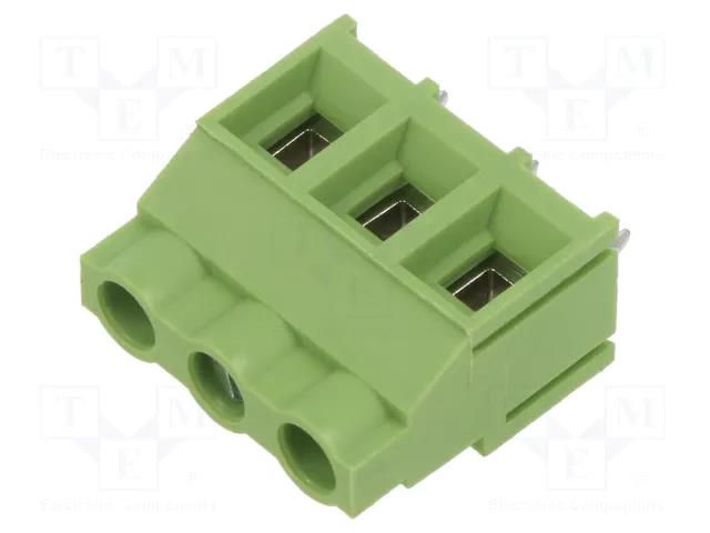 Connector: PCB terminal block; terminal; angled 90°; on PCBs XINYA XY636-3P-7.62-GN