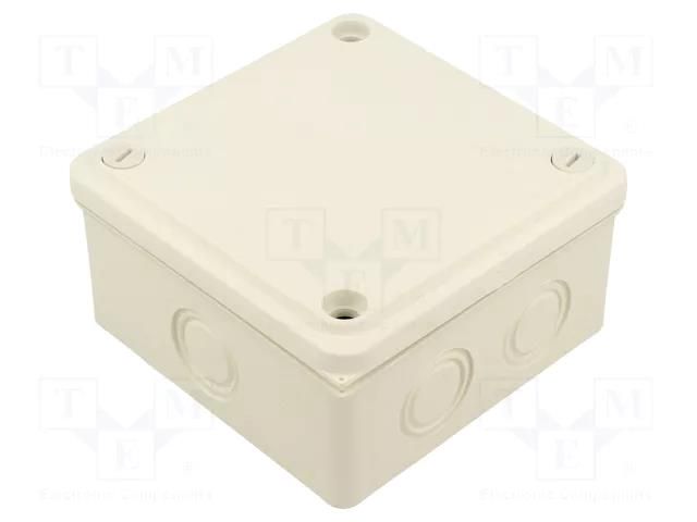 Enclosure: junction box; X: 100mm; Y: 100mm; Z: 50mm; wall mount JONEX JX-PK-22/55-WH