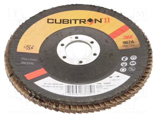 Flap grinding wheels; Ø: 125mm; Øhole: 22.23mm; Granularity: 80 3M 3M-7100011569