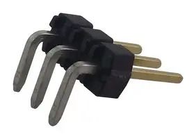 CONN, R/A HEADER, 3POS, 1ROW, 2.54MM 90121-0763