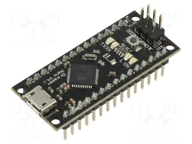 Controller; Arduino; Micro USB; ATMEGA32U4; 5÷12VDC; PWM: 7; 16MHz DFROBOT DF-DFR0213