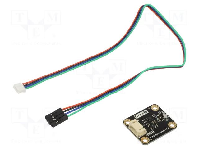 Sensor: UV; I2C,UART; 3.3÷5VDC; IC: LTR390-UV-01; Gravity; 32x27mm DFROBOT DF-SEN0540