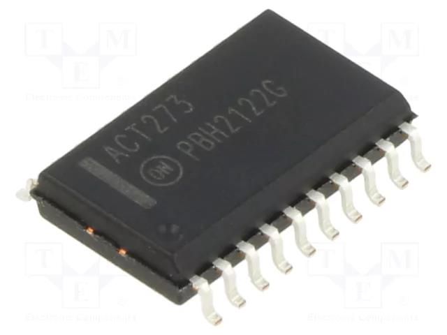 IC: digital; D flip-flop; Ch: 8; ACT; SMD; SO20-W ONSEMI MC74ACT273DWG