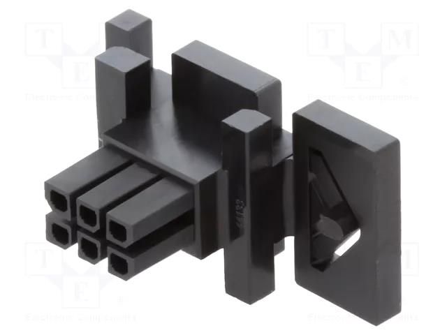 connector Microfit 3.0 Floating Receptacle 6 Ckt MOLEX MX-44133-0600