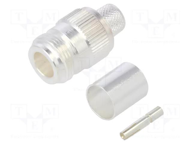 connector N Str Jk Hex 50Ohm Silver Pltd PSF 1/4M, TE Connectivity 1-1337414-0