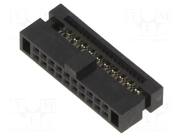 10+10 Pos. Female DIL Ribbon Cable Connector HARWIN M50-3301042