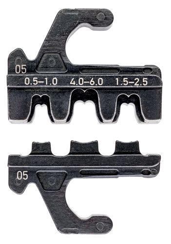 KNIPEX 97 39 05 Crimping die for non-insulated open plug type connectors (plug width 4.8 + 6.3 mm)  97 39 05 4003773070078