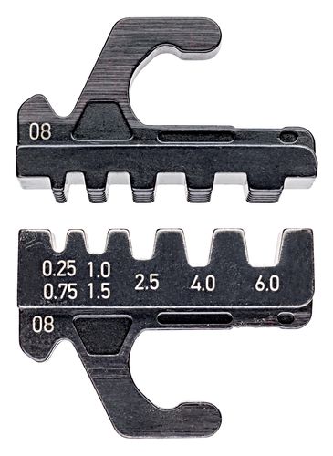 KNIPEX 97 39 08 Crimping die for insulated and non-insulated wire ferrules 0,25 - 6 mm²  97 39 08 4003773070092