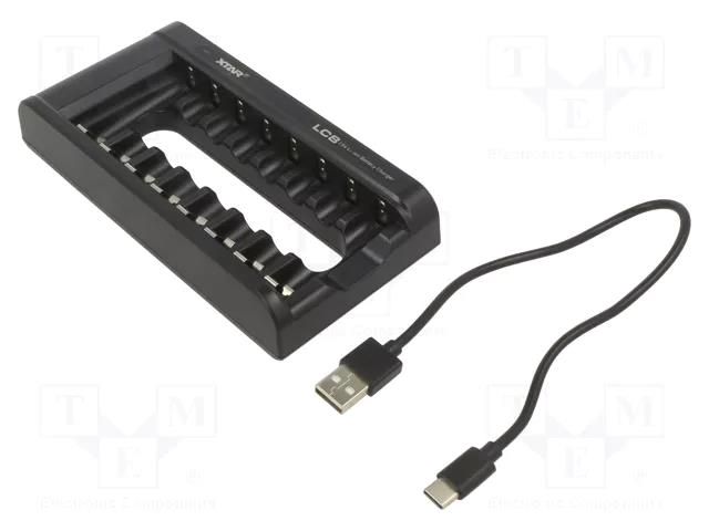 Charger: for rechargeable batteries; Li-Ion; 1.5V; 5VDC XTAR XTAR-LC8-1.5V