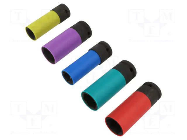 Wrench-set; 6-angles,socket spanner,impact; steel; 1/2"; 5pcs. BETA BE720LC/S5