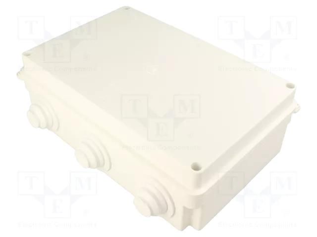 Enclosure: junction box; X: 150mm; Y: 235mm; Z: 75mm; wall mount JONEX JX-PK-10D-WH