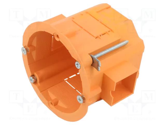 Enclosure: junction box; Ø: 60mm; Z: 60mm; plaster embedded; deep JONEX JX-PK-60/60LG-OR