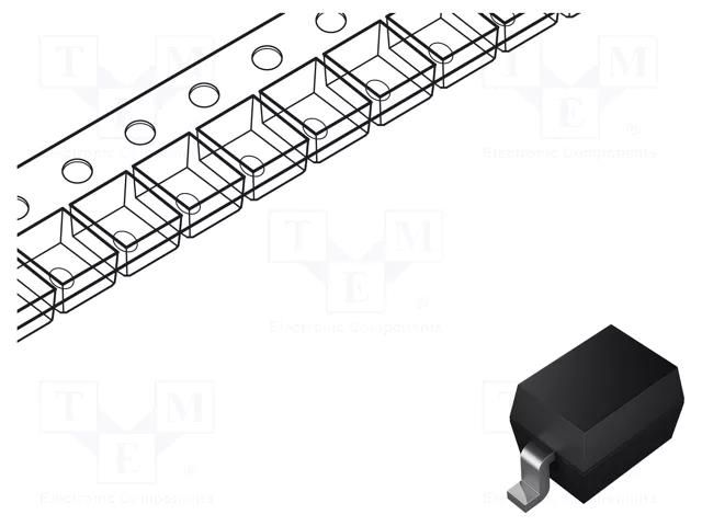 Bridge rectifier: single-phase; Urmax: 800V; If: 1A; Ifsm: 30A; SMT SHINDENGEN D1UBA80-7062