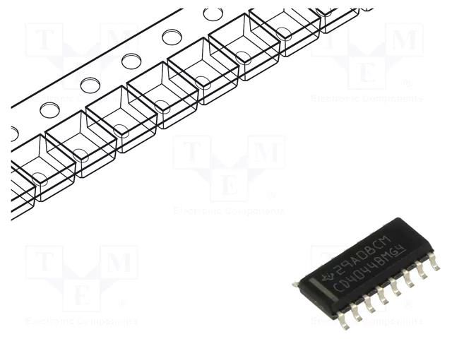 IC: digital; RS latch; Ch: 4; CMOS; SMD; SOP16; CD4000 TEXAS INSTRUMENTS CD4044BDR