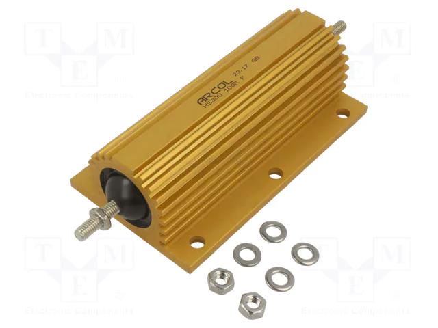 Resistor: wire-wound; screw; 100Ω; 300W; ±1%; 128x72.5x41.8mm ARCOL HS300-100RF