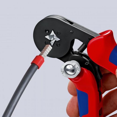 Self-Adjusting Crimping Pliers for 0.08-10/16mm² Wire End Sleeves (Ferrules), 97 53 04 KNIPEX KNIP/975304 4003773028017