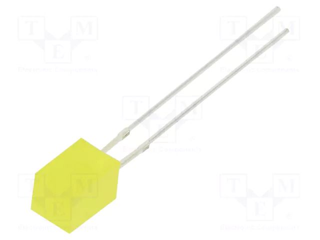 LED; yellow; rectangular; 5x5x7mm; 150÷220mcd; 140°; Front: flat OPTOSUPPLY OSY5JA7NE4B
