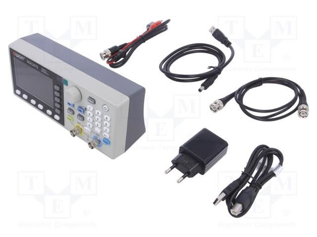 Generator: arbitrary, function; 70MHz; LCD TFT 3,6"; 480x272 OWON DGE2070