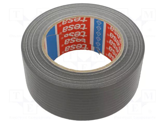 Tape: duct; W: 50mm; L: 50m; Thk: 0.15mm; grey; synthetic caoutchouc TESA TESA-4610-50X50