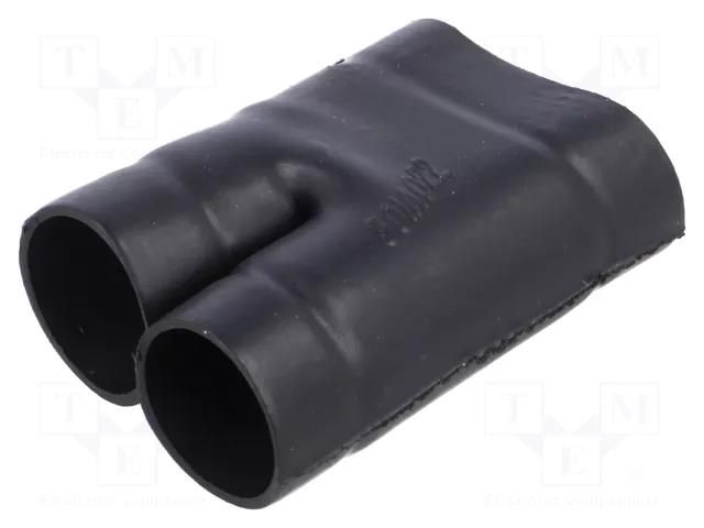 Cable breakout; glueless; 13.2mm; black; elastomer crosslinked TE Connectivity 301A022-25-0