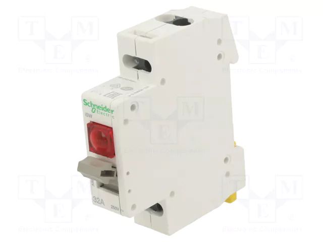 Pushbutton switch; Poles: 2; 250VAC; 4kV; 32A; IP40; Contacts: NO x2 SCHNEIDER ELECTRIC A9S61232
