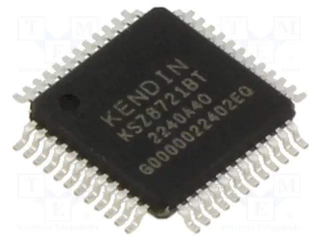 IC: transceiver; 10/100Base-T; MDC,MDI,MDI-X,MDIO,MII,RMII MICROCHIP TECHNOLOGY KSZ8721BT