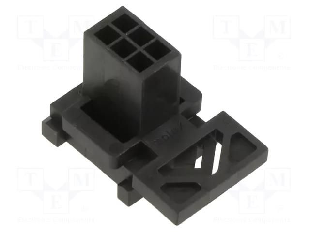 connector Microfit 3.0 BMI Panel Mount Plug 6 Ckt MOLEX MX-44300-0600