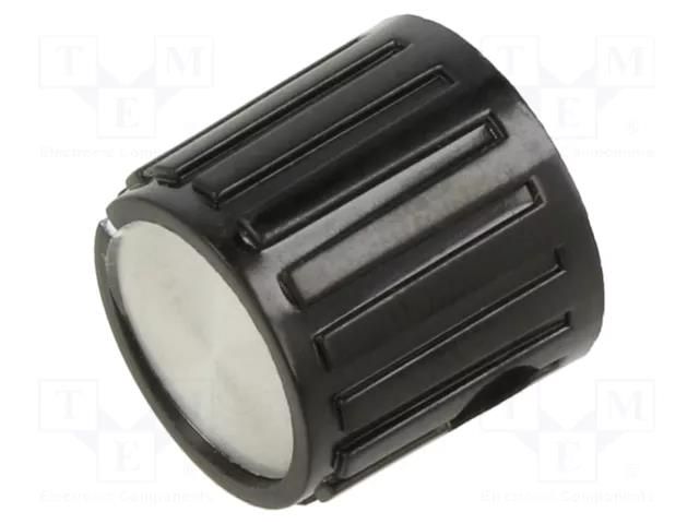 PKG; Accessories: knob; Body: black; Ø6.38mm; Illumin: none TE Connectivity 6-1437624-0