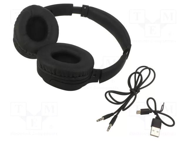 Headphones; black; headphones; 32Ω; Bluetooth: 5.0; Charger: No VCOM M291-B