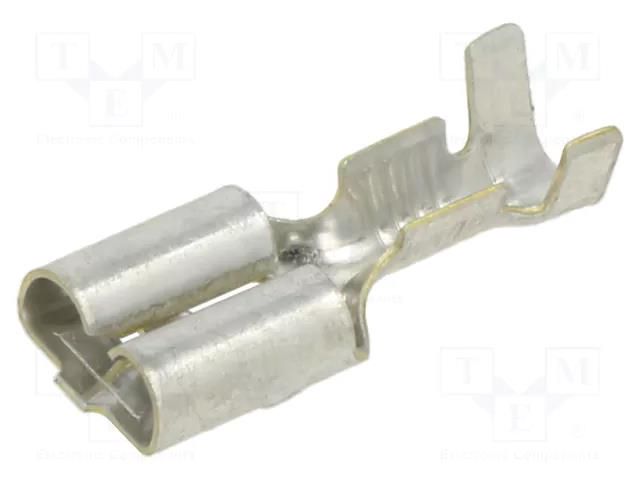 Terminal: flat; 6.3mm; 1÷2.5mm2; crimped; straight; male; tinned MTA 1101650