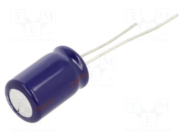 Capacitor: electrolytic; THT; 220uF; 63VDC; Ø10x16mm; Pitch: 5mm PANASONIC ECA1JM221B