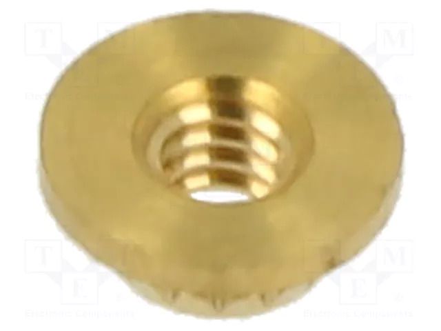 Threaded insert; brass; M2; BN 37905; L: 1.35mm; for plastic TAPPEX KVT-0006M2