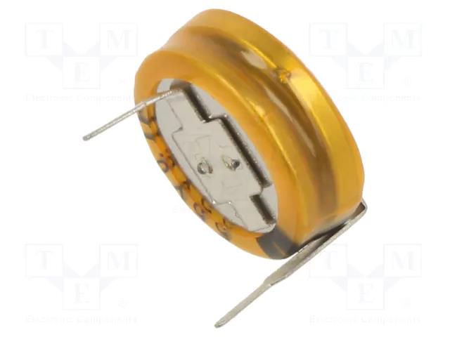 Supercapacitor; THT; 100mF; 5.5VDC; Ø12x4.8mm; Leads: H type Viking SC5V5H104Z