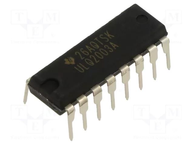 IC: driver; darlington,transistor array; DIP16; 0.5A; 50V; Ch: 7 TEXAS INSTRUMENTS ULQ2003AN