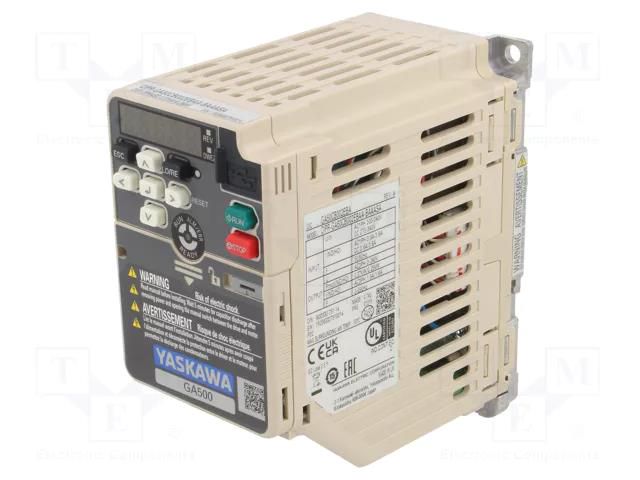 Vector inverter; Max motor power: 0.25/0.37kW; Usup: 200÷240VAC YASKAWA CIPR-GA50CB002EBAA