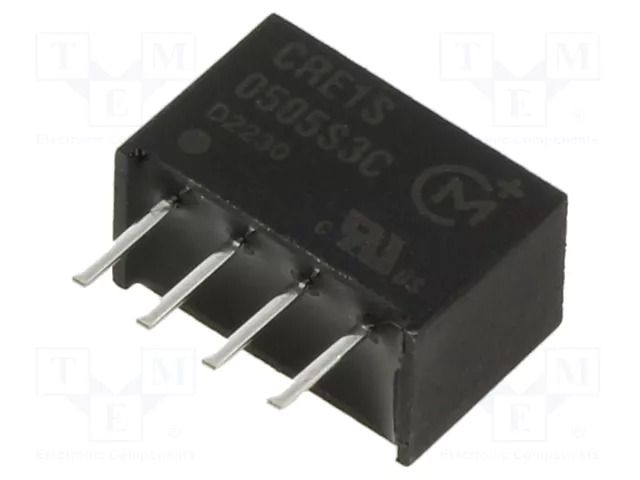 Converter: DC/DC; 1W; Uin: 4.5÷5.5VDC; Uout: 5VDC; Iout: 200mA; SIP Murata Power Solutions CRE1S0505S3C