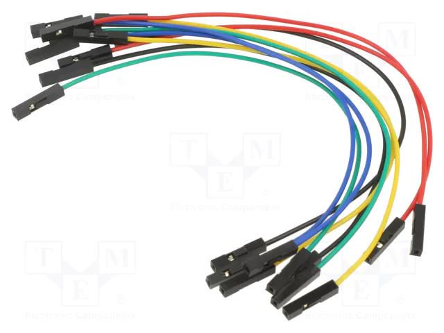 Connection cable; L: 150mm; female-female; PIN: 1; mix colours VELLEMAN VEL-WJW012