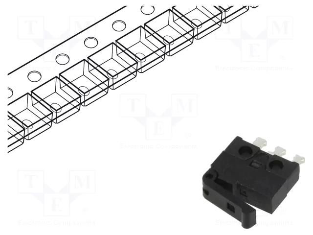 Switch: detecting; Pos: 2; SPDT; 0.3A/30VDC; Leads: for PCB,angled C&K MDS6500AL02SL