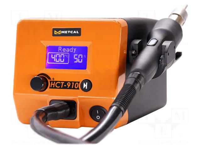 Hot air station; digital,with knob; 900W; 50÷600°C; ESD; 120l/min METCAL HCT-910-21