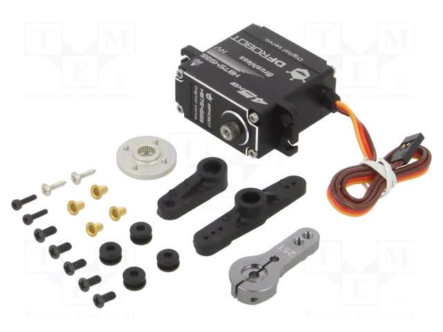 Motor: servo; 6÷8.4VDC; standard; digital; 40x20x40.5mm; metal DFROBOT DF-SER0062