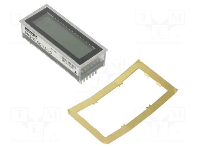 Voltmeter; digital,mounting; -2÷2V; on panel; LCD; 3,5 digit; 5VDC Murata Power Solutions DMS-30LCD-1-5B-C
